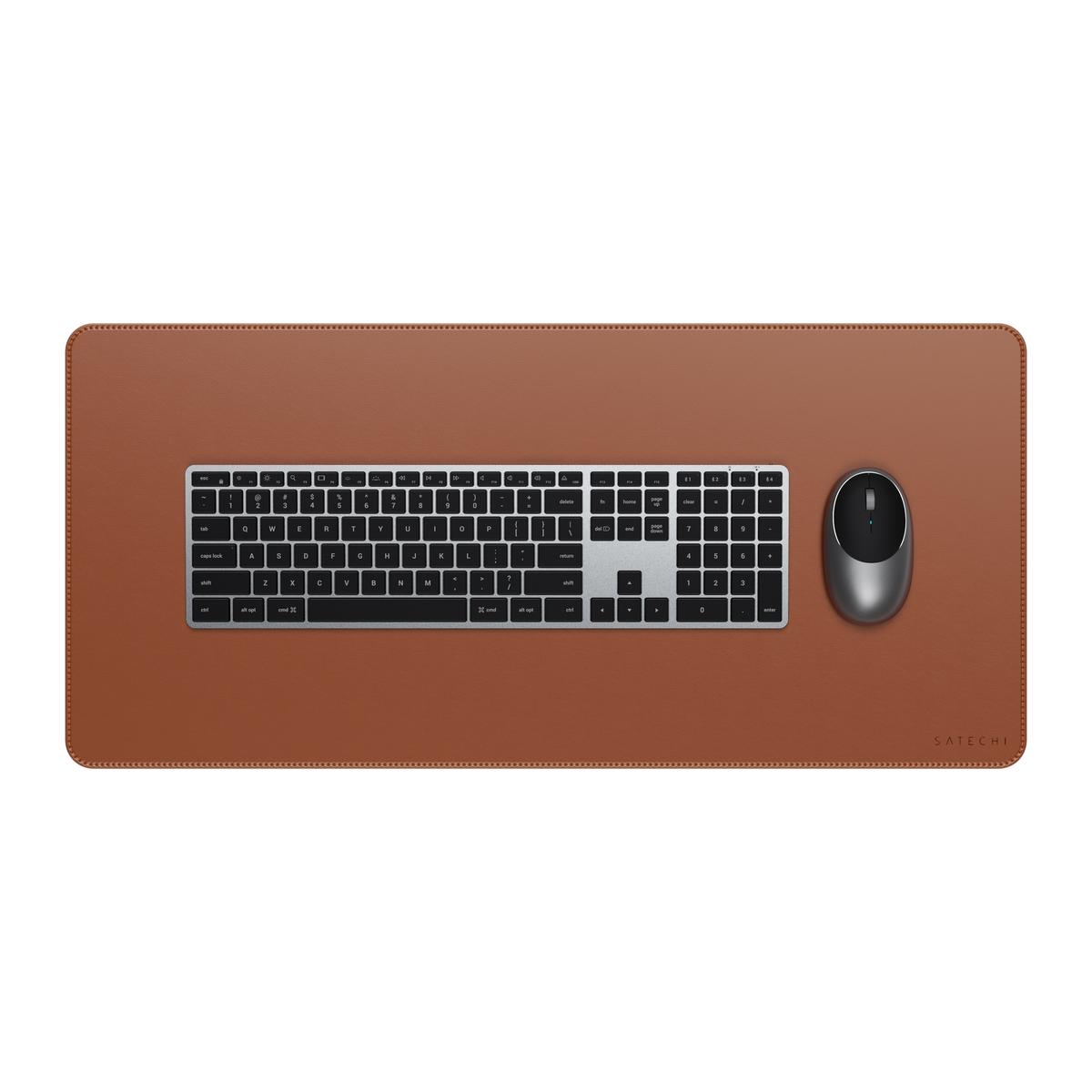 Satechi Vegan-Leather Premium Desk Mat - Brown
