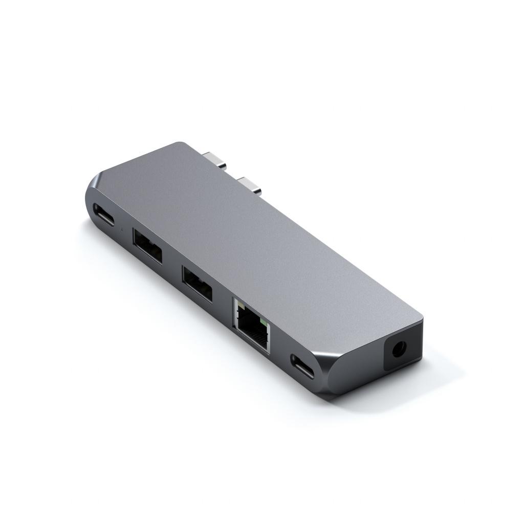 Satechi Aluminium Pro Hub Mini (1xUSB4 96W up to 6K 60Hz display output, 2 x USB-A 3.0, 1xEthernet, 1xUSB-C