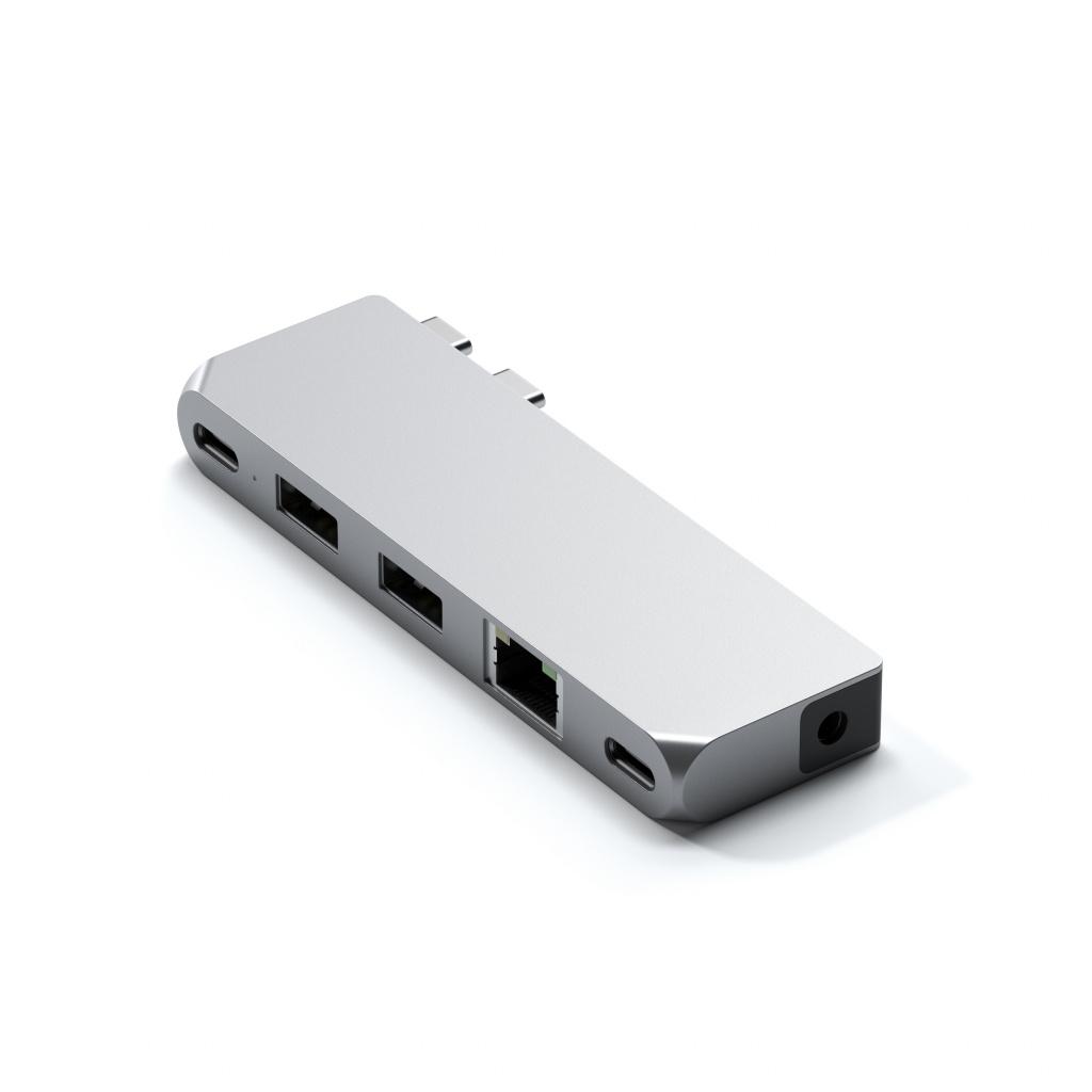 Satechi Aluminium Pro Hub Mini (1xUSB4 96W up to 6K 60Hz display output, 2 x USB-A 3.0, 1xEthernet, 1xUSB-C