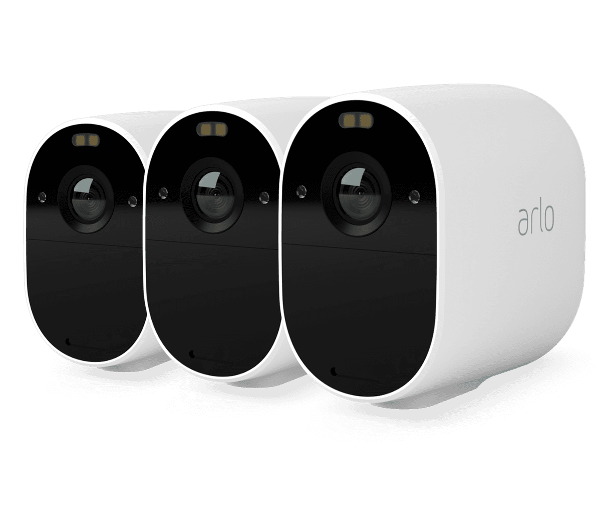 Arlo Essential Outdoor Security Camera - 3 Camera Kit - (Base station not included) - White
