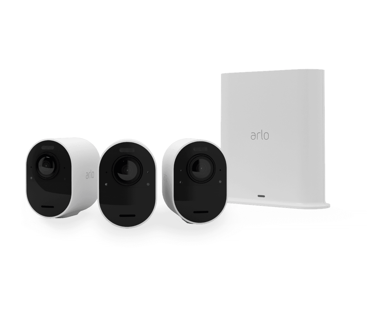 Arlo Ultra 2 Outdoor Security Camera 3 Camera Kit - (Base station included) - White