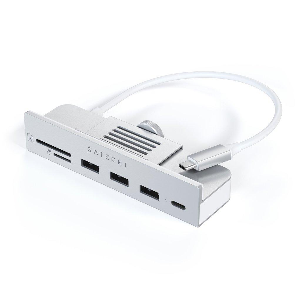 Satechi USB-C Clamp Hub iMac 24inch (2021) / (1x USB-C up to 5 Gbps,3x USB-A 3.0 up to 5 Gbps
