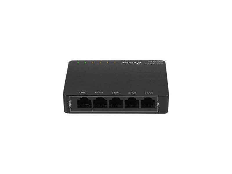 Switch  DSP3-1005-60W 5x 1 Gb PoE+ (4 porturi PoE 30W/port, max. 60W), fara management, desktop