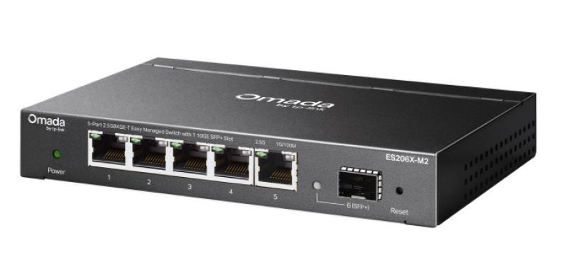 Omada 5-Port 2.5GBASE-T Easy Managed Switch with 1 10GE SFP+ Slot PORT: 5× 2.5G RJ45 Ports，1× 10G SFP+ Slot SPEC: