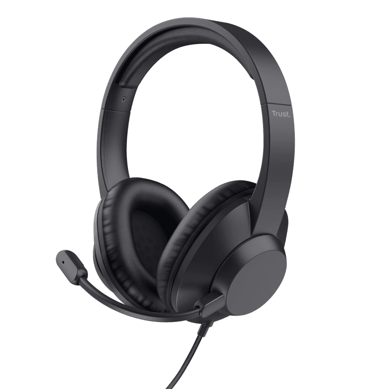Casti Head-band Trust Ayda Max, Wired, Negru