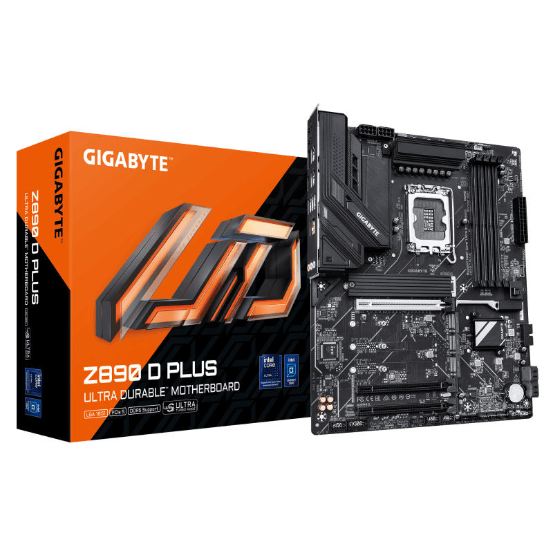 Placa de baza Gigabyte Z890 D PLUS, Socket 1851, DDR5, ATX