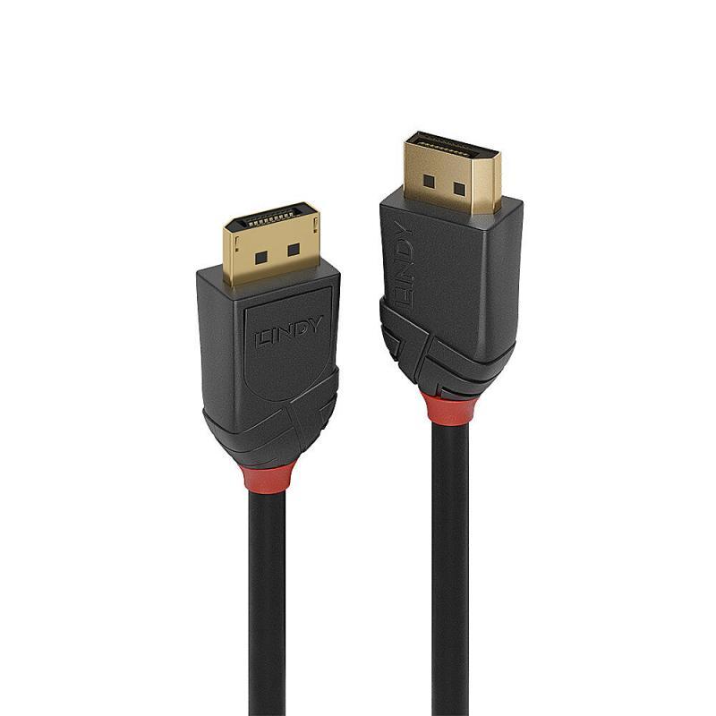 Cablu Lindy DisplayPort 2.1 54G, lungime 1m, Supported Bandwidth: 54Gbps, rezolutie maxima 16360 x 8640 (16K) @ 60Hz