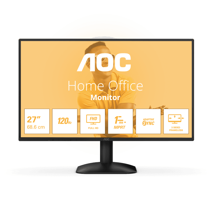 Monitor Consumer AOC 27B31H, 27", 1920 x 1080 pixeli, Black, 3 ani Garantie