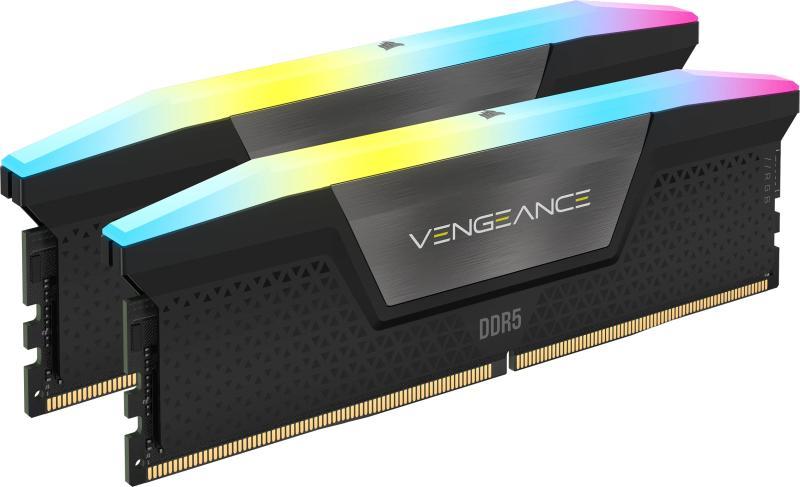 Memorie RAM Corsair Vengeance RGB, 32GB DDR5, 6000MHz, CL38