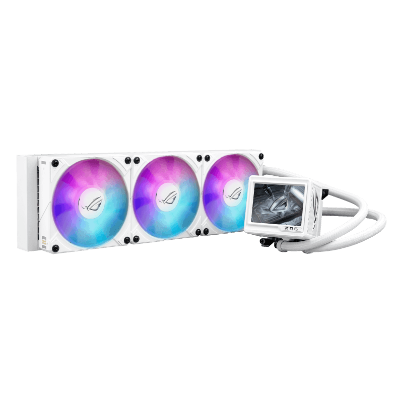 Cooler Procesor ASUS ROG RYUJIN III 360 ARGB EXTREME WHT, Lichid, 12 cm, 3 ventilatoare, aRGB