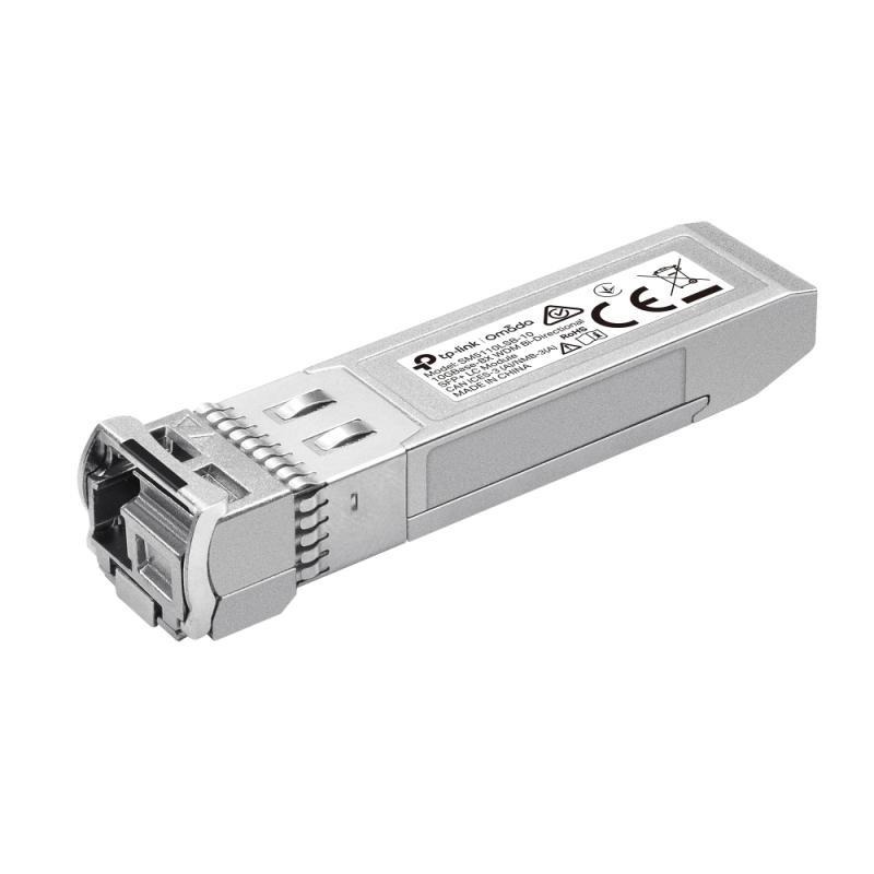 Omada 10Gbase-BX Single-Mode WDM Bi-Directional SFP+ Module SPEC: LC/UPC Connector, TX:1270nm/RX:1330nm, Single-mode