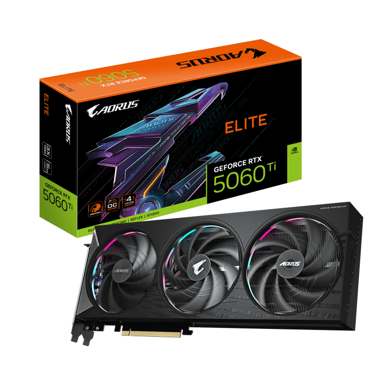 Placa video Gigabyte GeForce RTX 5060 Ti, 16GB GDDR7, PCI Express 5.0, 128bit