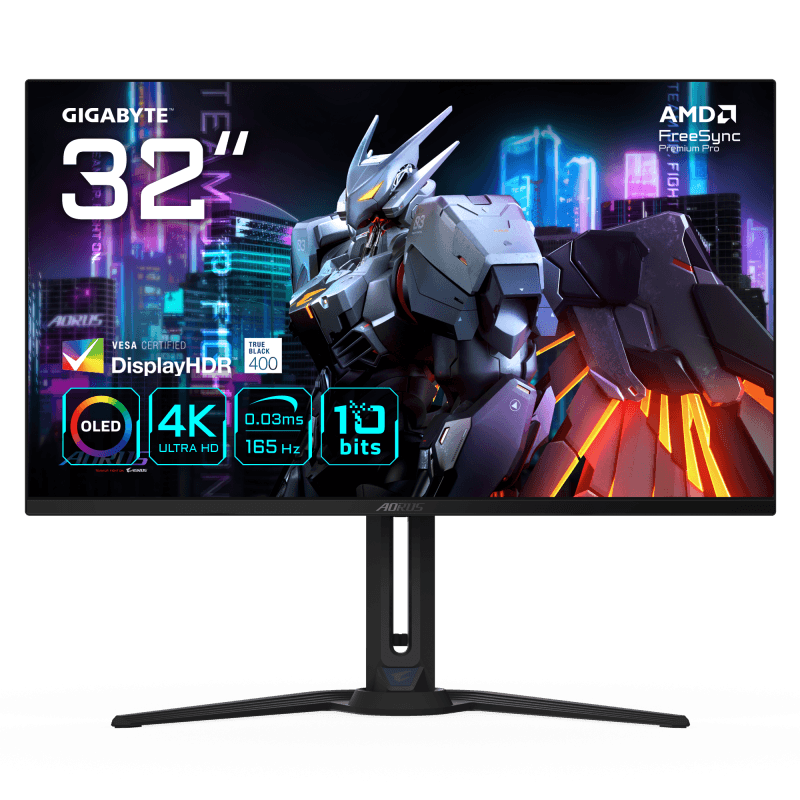 Monitor Gaming Gigabyte AORUS FO32U, 31.5", 3840 x 2160 pixeli, Black, 3 ani Garantie