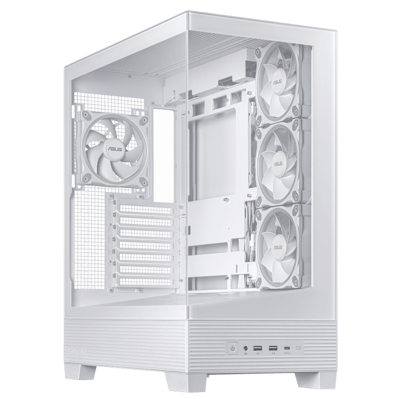 Carcasa ASUS A31 Plus TG ARGB, RGB, Mid Tower, White
