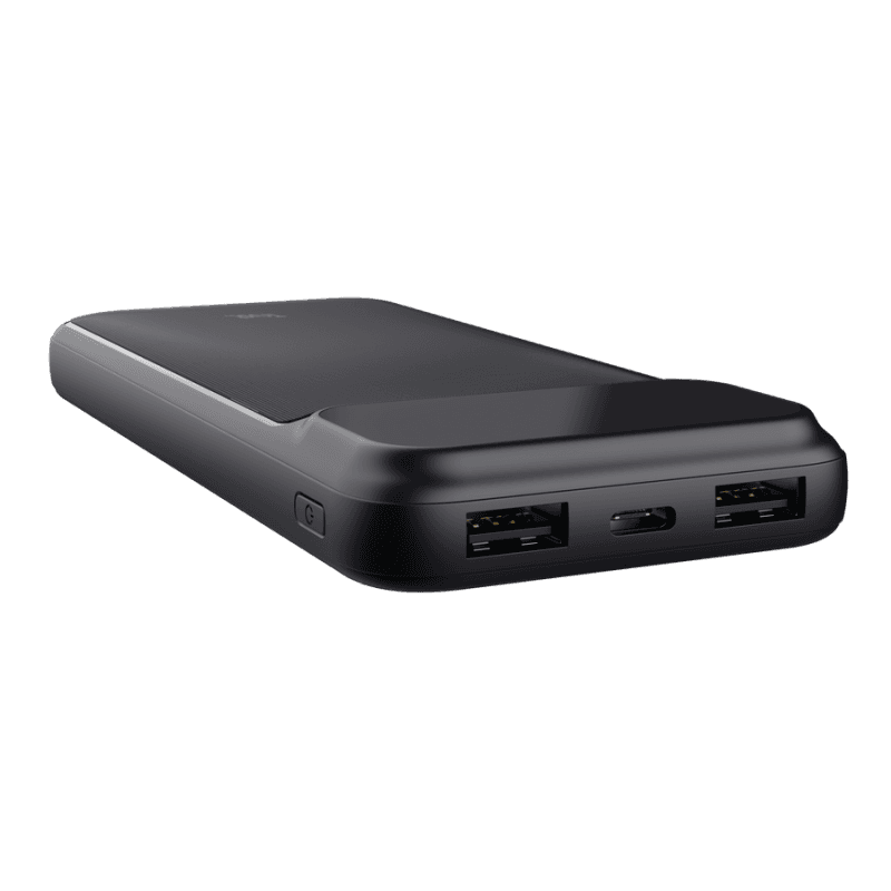 Baterie externa Trust Avala, capacitate 10.000mAh, 3 porturi, timp reincarcare 6 ore, negru