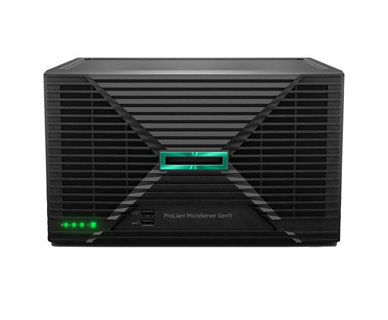 MicroServer Gen11 NHP 4LFF 6325P(4c/3.5GHz/55w) 1x32GB 1GbE 2x4TB SATA HDD iLO enablement 180W