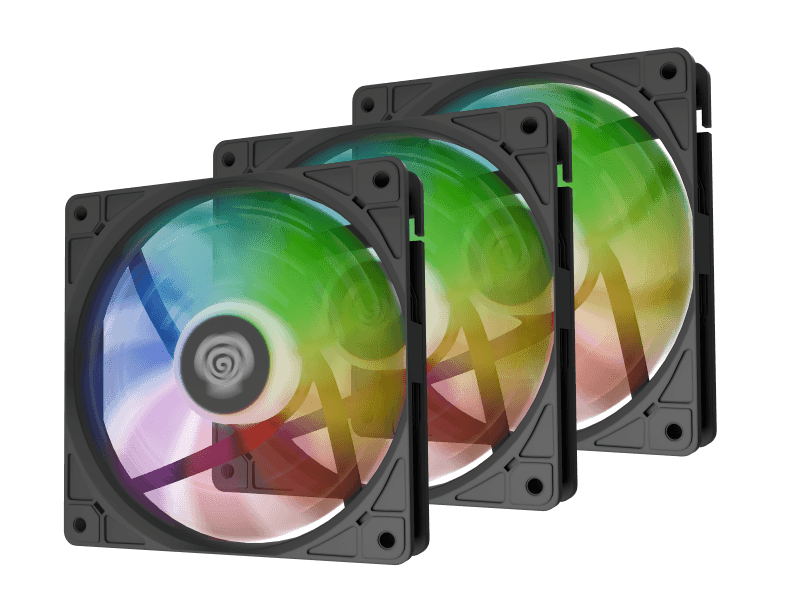 Ventilator Carcasa GENESIS Oxal 120 ARGB, 12 cm, 1450 RPM, 3 ventilatoare, RGB