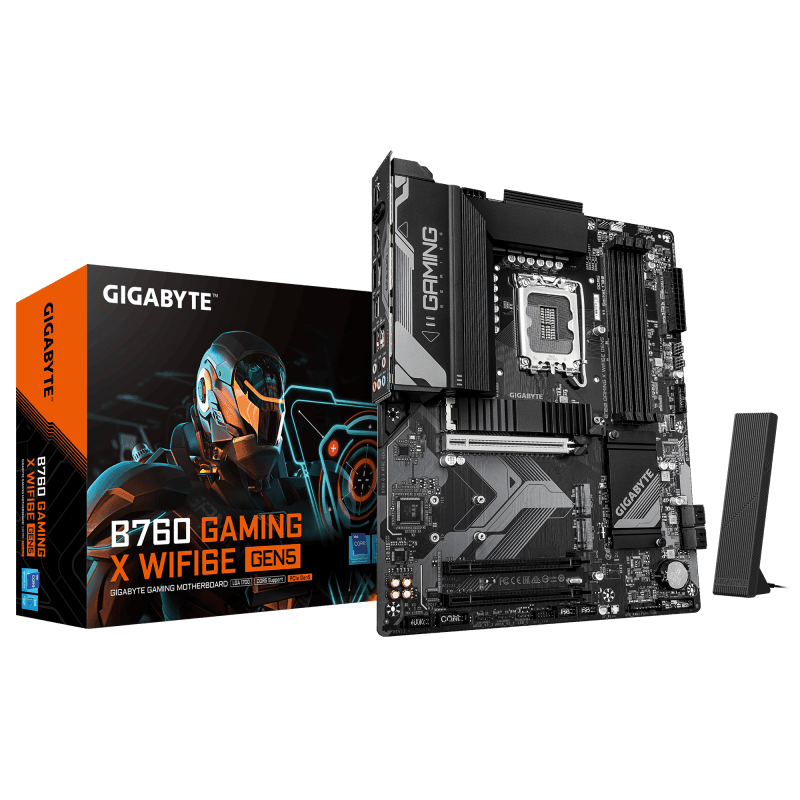 Placa de baza Gigabyte B760 GAMING X WIFI6E GEN5, Socket 1700, DDR5, ATX