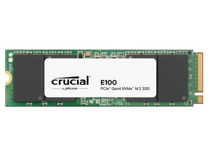 Crucial E100. SSD capacity: 480 GB, SSD form factor: M.2, Read speed: 4700 MB/s, Write speed: 2500 MB/s