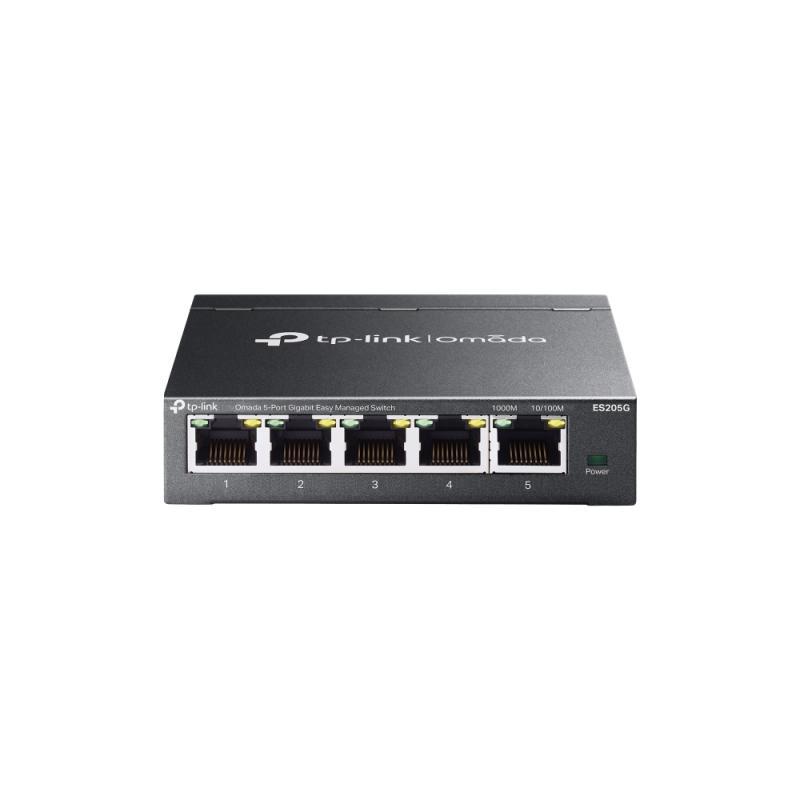 Omada 5-Port Gigabit Easy Managed Switch PORT: 5× Gigabit RJ45 Ports SPEC: Desktop Steel Case FEATURE: Integration with
