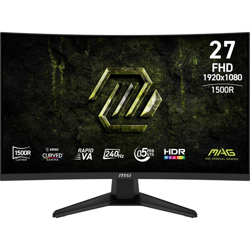 Monitor Gaming MSI MAG 275CF X24, 27", 1920 x 1080 pixeli, Black, 2 ani Garantie