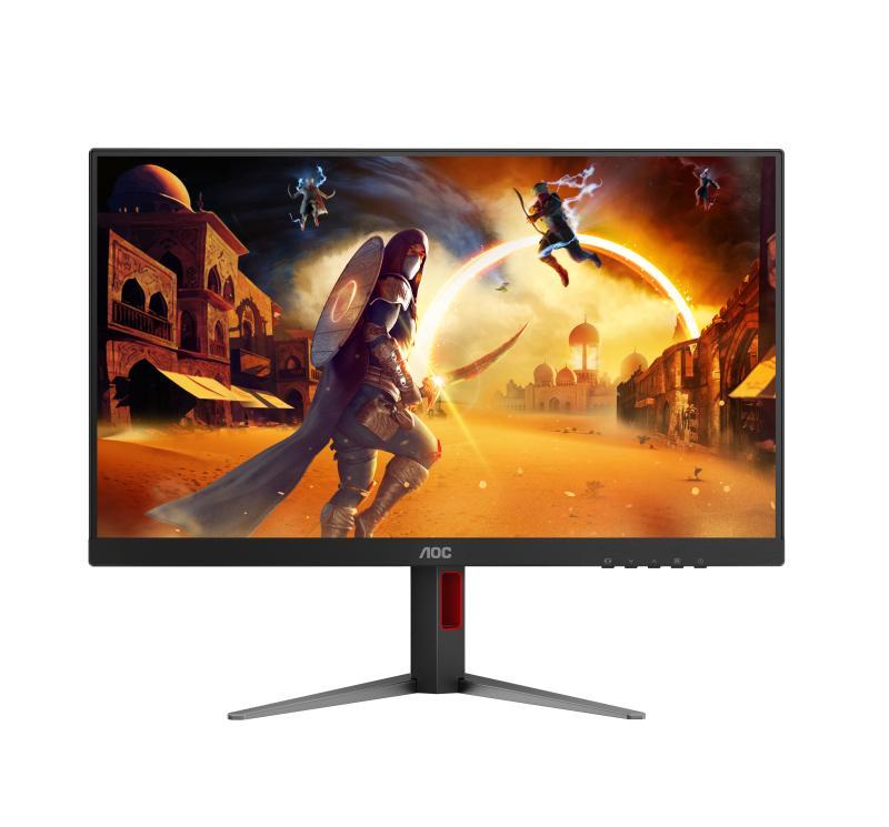 Monitor Gaming AOC 27G4HA, 27", 1920x1080 pixeli, Black, Red, 3 ani Garantie