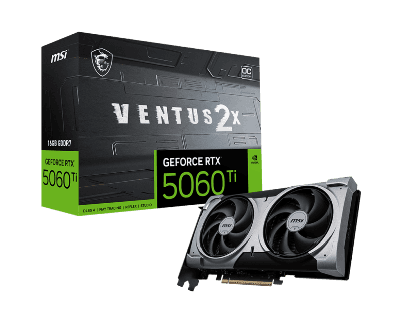 Placa video MSIGeForce RTX 5060 Ti, 16GB GDDR7, PCI Express x16 5.0, 128bit