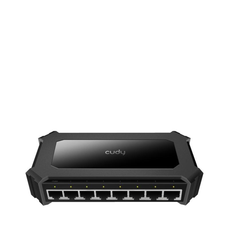 CUDY 8-Port Gigabit Desktop Switch, 8 10/100/1000M RJ45 Ports, IGMP Snooping, Loop Detection/Prevention