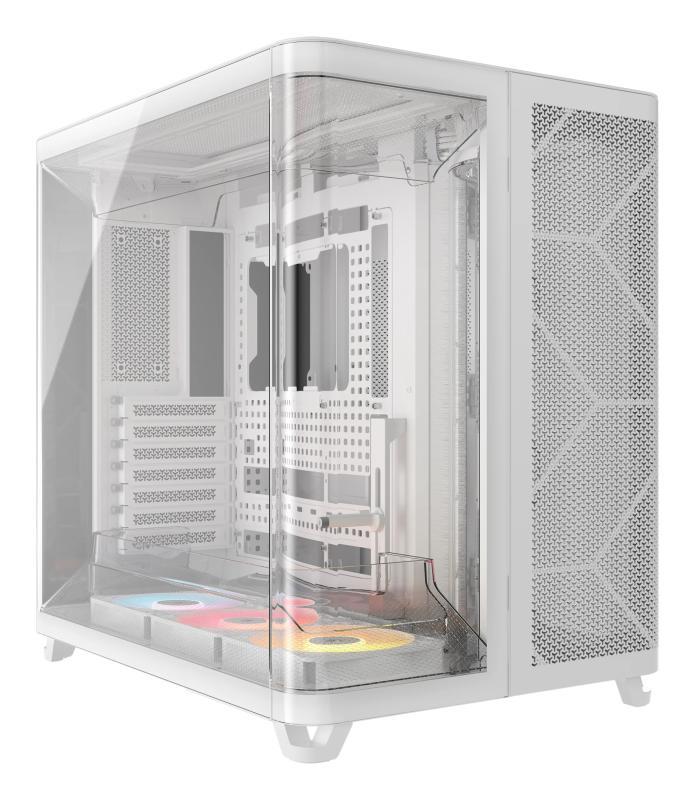 Carcasa CORSAIR AIR 5400 RS-R ARGB, RGB, Cube Tower, White