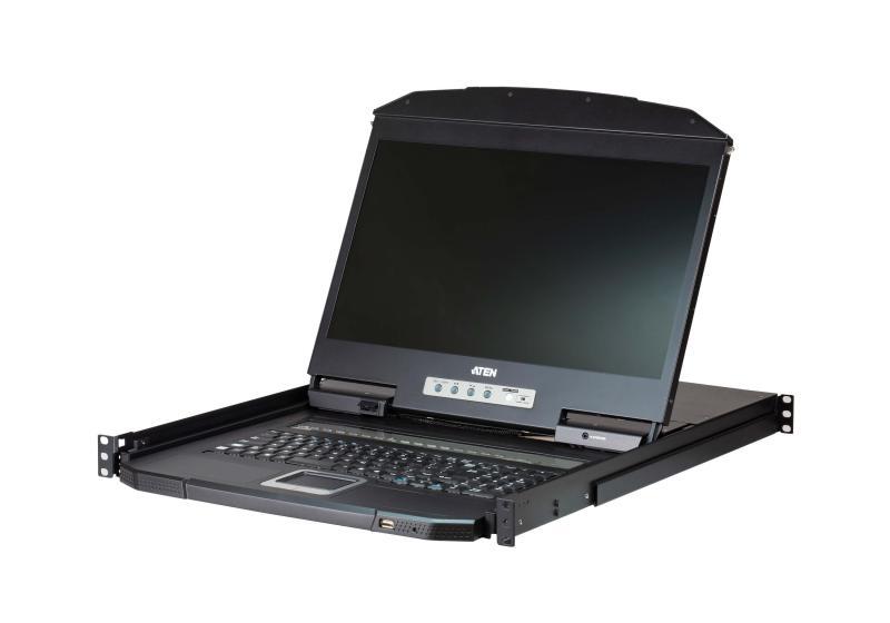 KVM ATEN CL3108NX-ATA-AG; numar porturi:16 Diagonala afișajului: 47 cm (18.5"), Ecran: LCD. Tastatură de tip port: USB