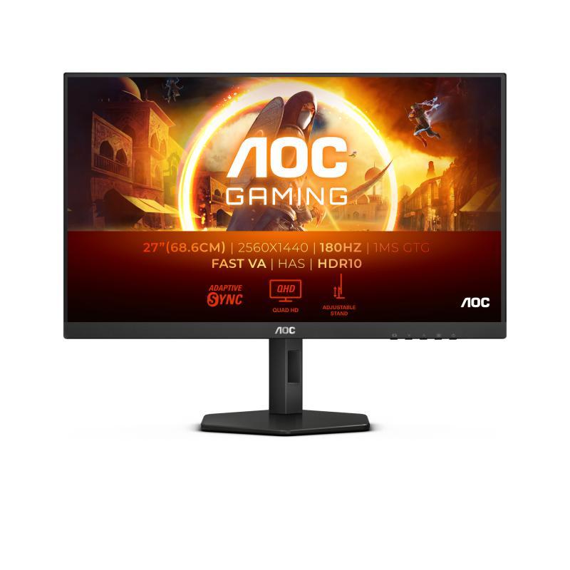 Monitor Consumer AOC Q27G4XN, 27", 2560 x 1440 pixeli, Black, Grey, 2 ani Garantie