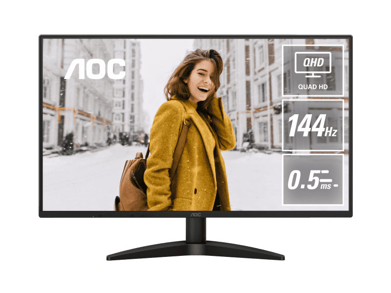 Monitor Gaming AOC Q27B36X, 27", 2560 x 1440 pixeli, Black, 3 ani Garantie