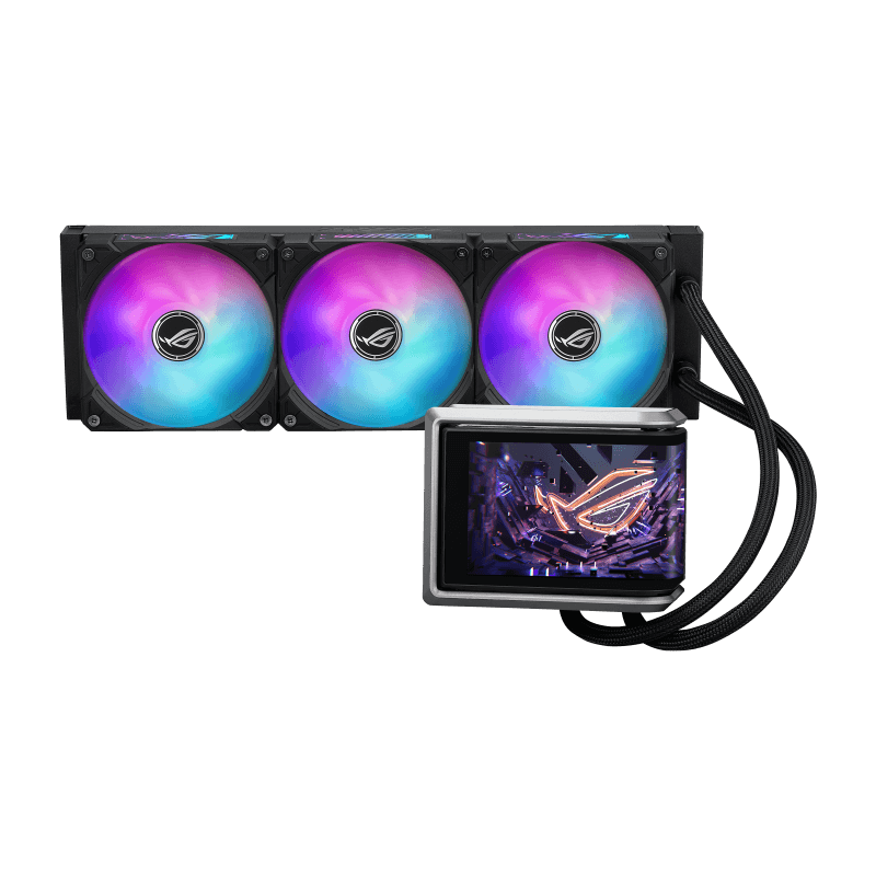 Cooler Procesor ASUS ROG RYUO IV 360 ARGB, Lichid, 12 cm, 3 ventilatoare, aRGB