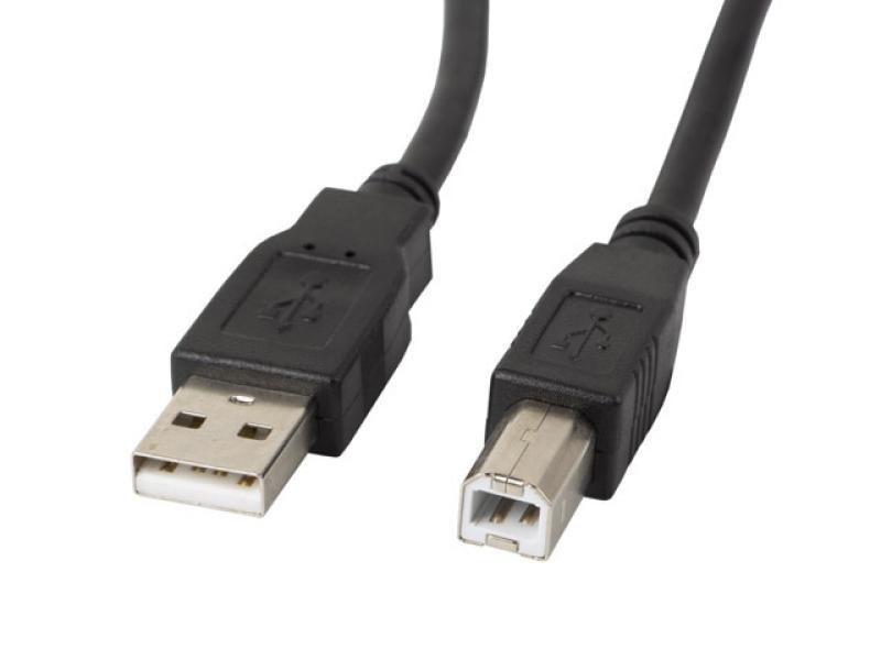 Cablu USB-A(M)  USB-B(M) 2.0 1 m negru cu ferită
