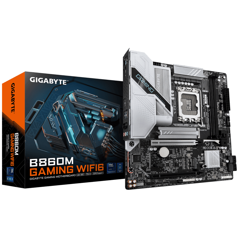 Placa de baza Gigabyte B860M GAMING WIFI6, Socket 1851, DDR5, Micro-ATX