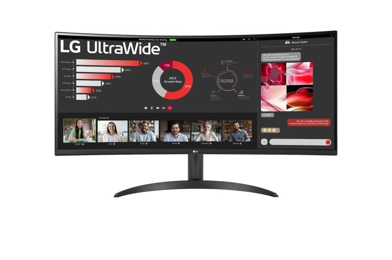 Monitor Consumer LG 34WR50QC-B.AEU, 34", 3440 x 1440 pixeli, Black, 3 ani Garantie