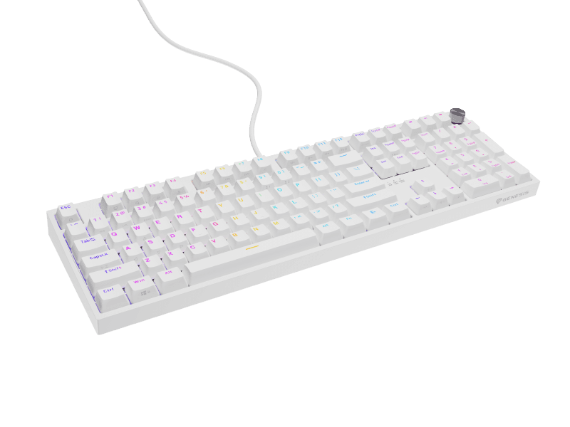 Tastatura Mecanica Gaming Genesis Thor 404, RGB, USB, Alb