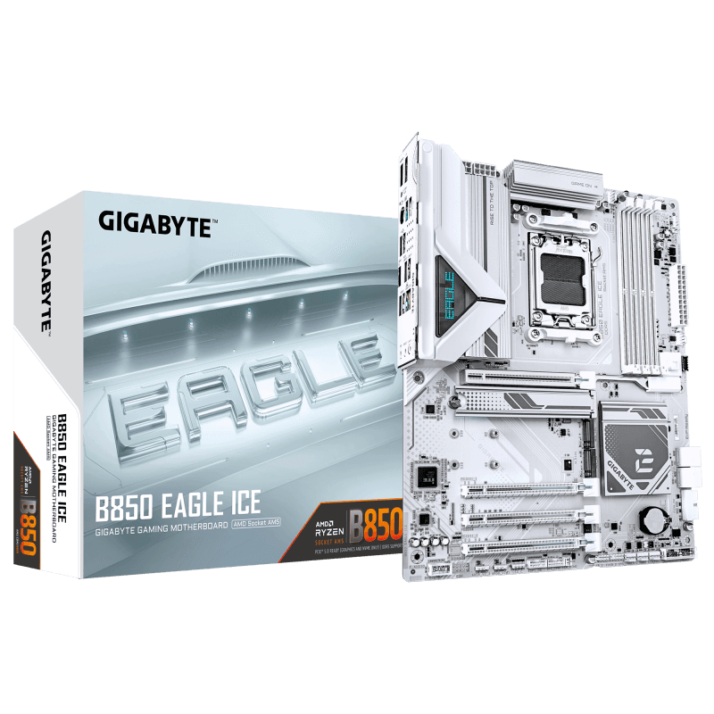 Placa de baza Gigabyte B850 EAGLE ICE, Socket AM5, DDR5, ATX