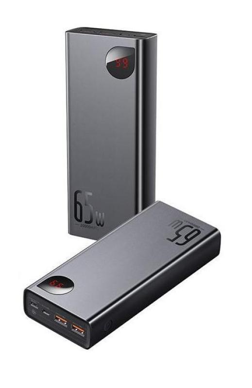 Baterie externa Baseus Adaman Metal, 20000mAh, PD 3.0 + QC 3.0 65W, 2 x USB; 1 x USB Type-C