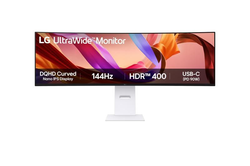 Monitor Commercial LG 49U950A-W, 49", 5120 x 1440 pixeli, Black, White, 2 ani Garantie