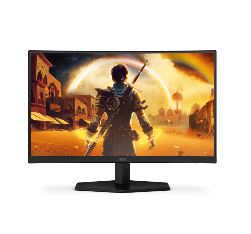 Monitor Gaming AOC C24G42FE, 24", 1920 x 1080 pixeli, Black, Red, 3 ani Garantie