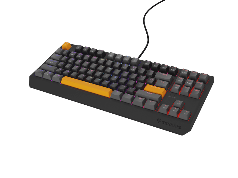 Tastatura Mecanica Gaming Genesis Thor 230 TKL, RGB, USB, gri