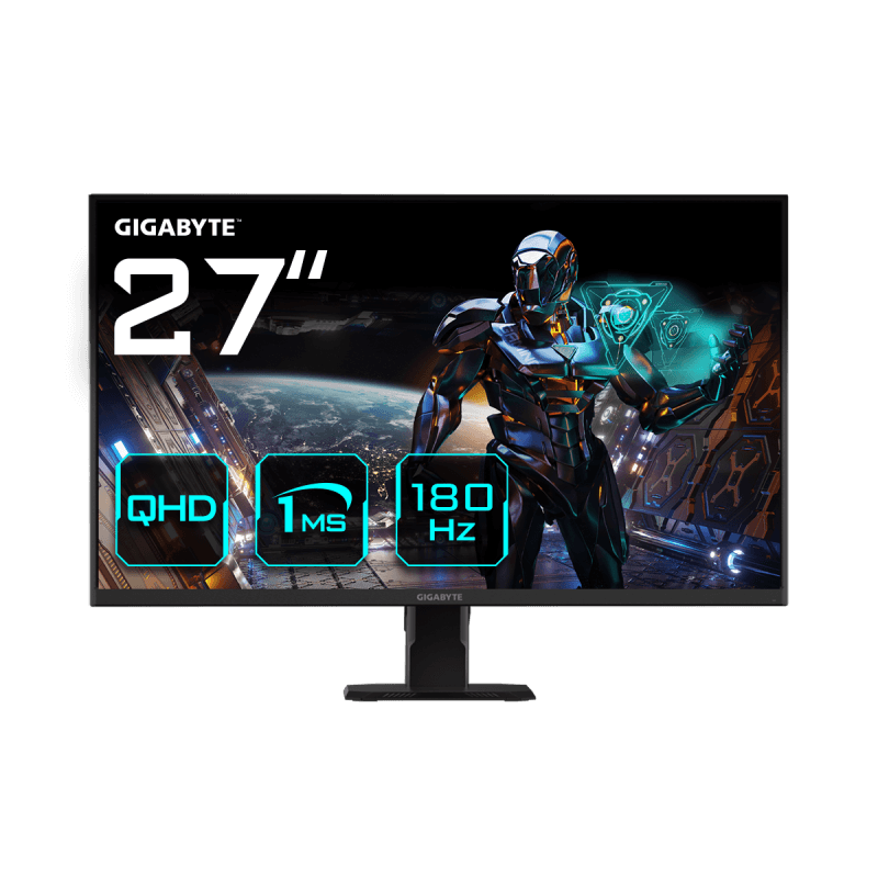 Monitor Commercial Gigabyte GS27QA, 27", 2560 x 1440 pixeli, Black, 3 ani Garantie