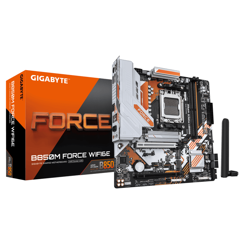 Placa de baza Gigabyte B850M FORCE WIFI6E, Socket AM5, DDR5, Micro-ATX