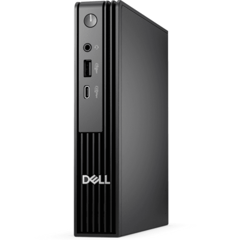 Desktop Business Dell Pro Micro QCM1255 cu procesor AMD AMD Ryzen 3 8300GE pana la 4.9 GHz, 8 GB DDR5, 512GB SSD