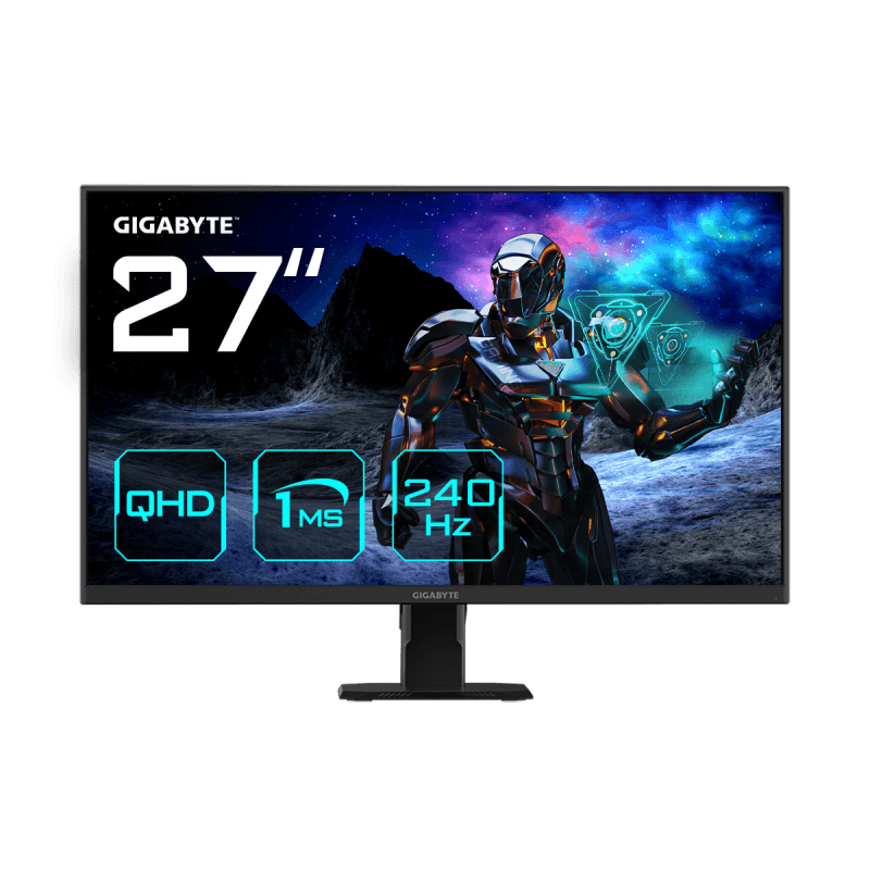 Monitor Gaming Gigabyte GS27Q X, 27", 2560 x 1440 pixeli, Black, 3 ani Garantie