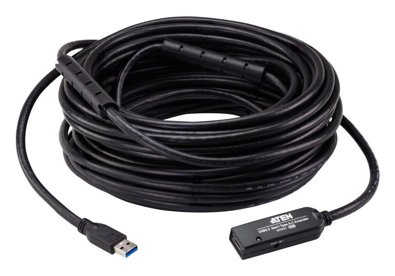 Extender ATEN UE332C-AT-G. Lungime cablu: 20 m. Conector 1: USB A, Conector 2: USB C