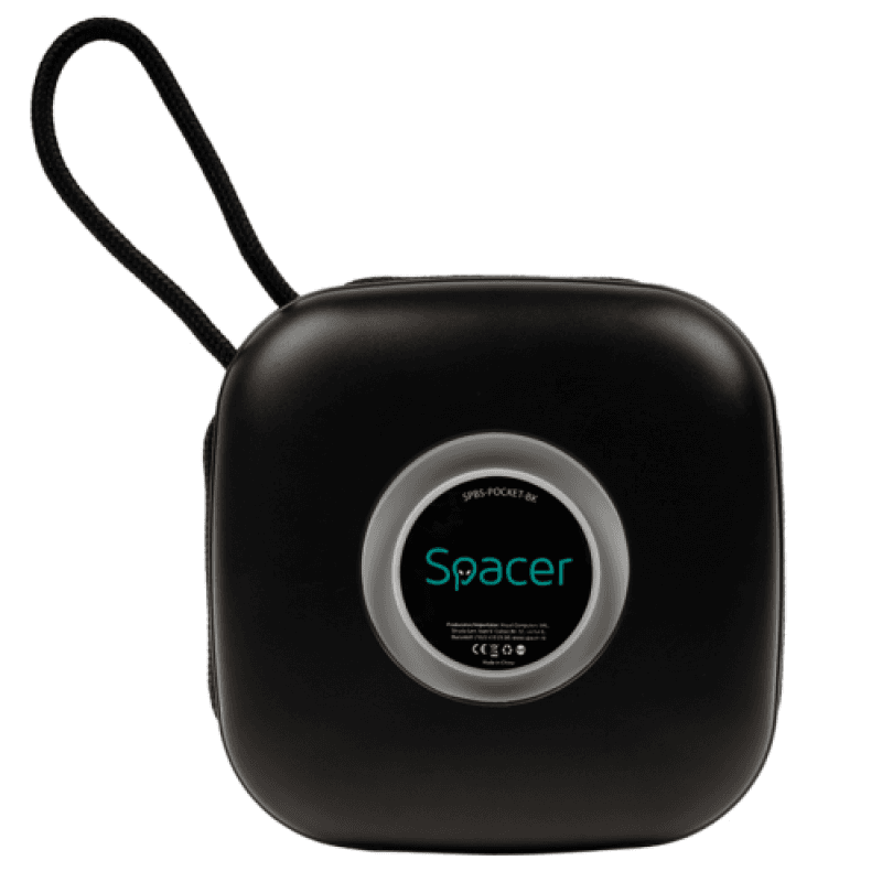 Boxa Spacer portabila bluetooth, POCKET-BK, RMS: 5W, RGB, acumulator 500mAh, timp de functionare pana la 5 ore