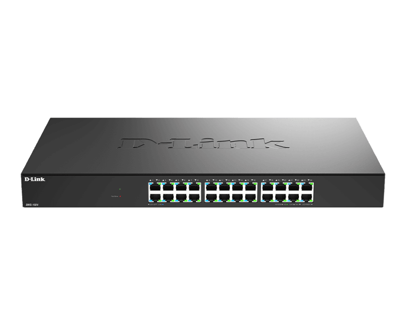 D-Link DMS-1024. Switch type: Unmanaged. Basic switching RJ-45 Ethernet ports type: 2.5G Ethernet (100/1000/2500)