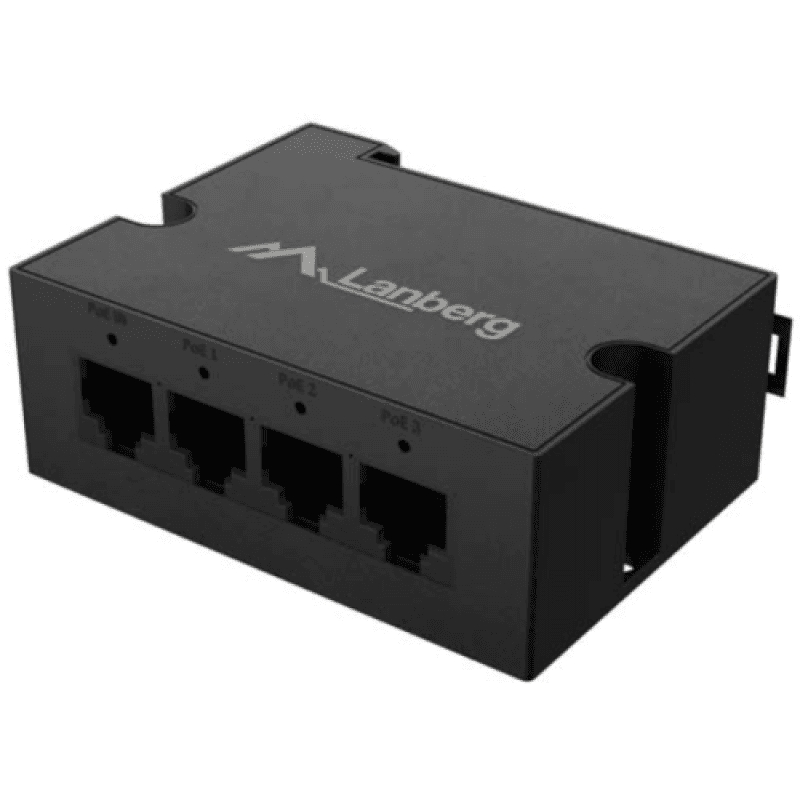 Switch Lanberg DIN-GE4-BT-90W, 4 porturi 1000BASE-T, Unmanaged, maxiumum network link speed 1 Gbps